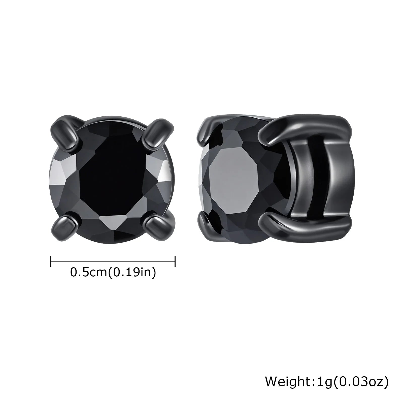 Magnetic Clip-On Zircon Earrings – No Piercing Required