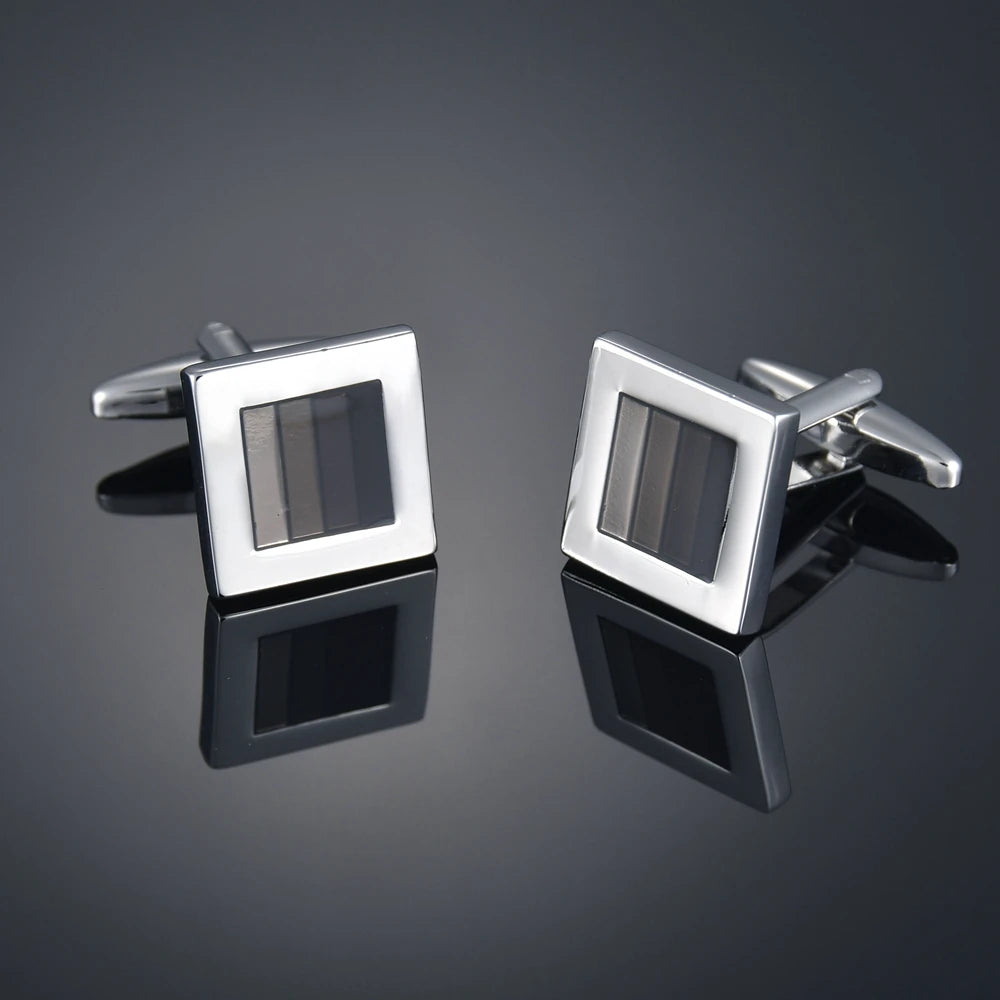 Gem & Enamel Craft Cufflinks | Unisex Decorative Shirt Accessories