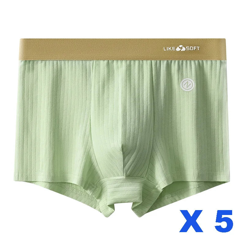 Men's Striped Boxer Shorts – 5-Pack Comfort Fit Underwear