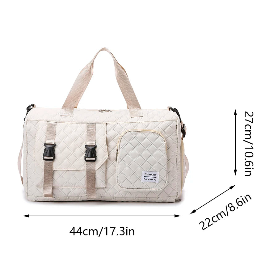 Nylon Sports Duffel Bag – Gym, Travel & Overnight