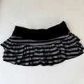 Y2K Striped Color Block Mini Skirt