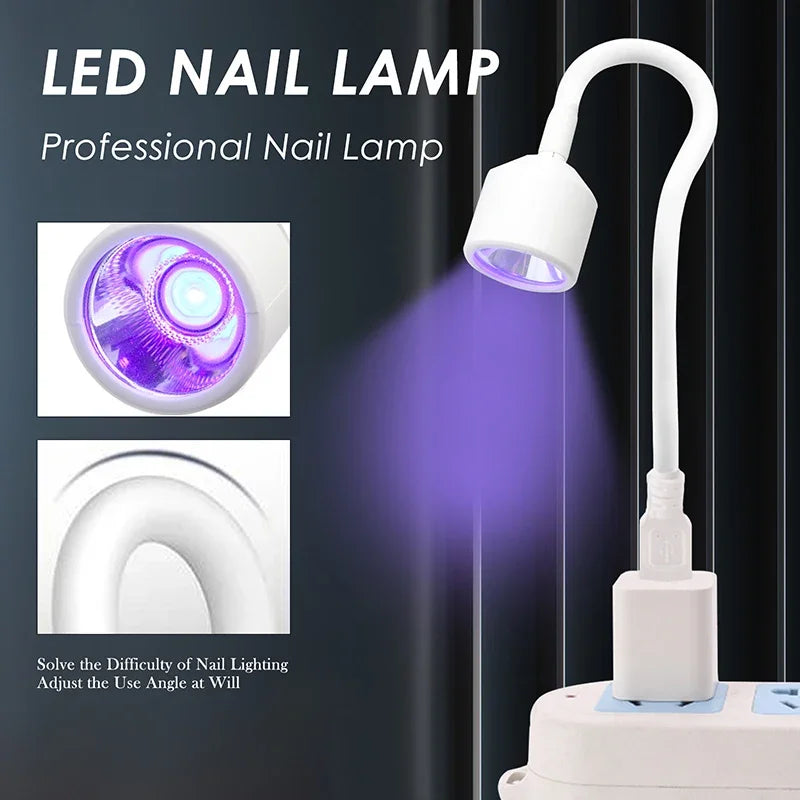 Mini Foldable UV LED Nail Lamp – USB Rechargeable