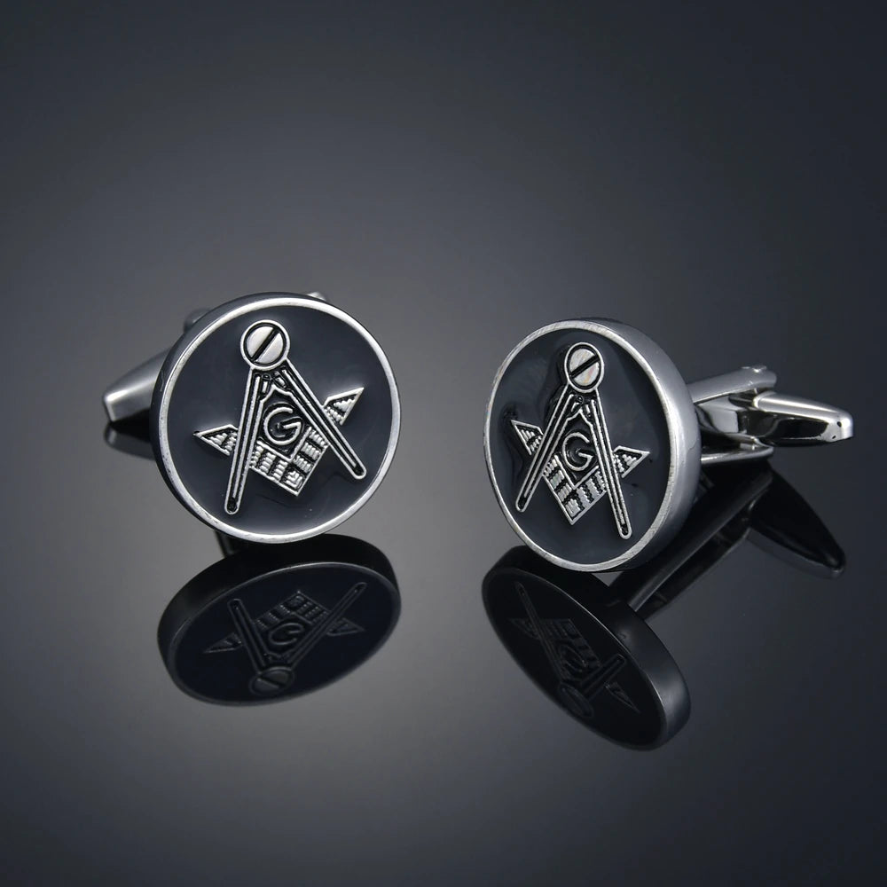 Gem & Enamel Craft Cufflinks | Unisex Decorative Shirt Accessories