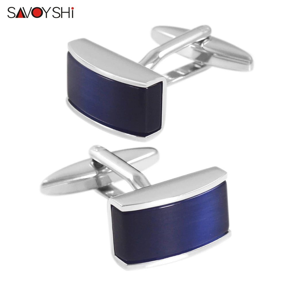 Men's Blue Opal Stone Cufflinks | The Daily Drop