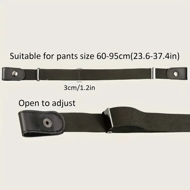 Cinturón elástico invisible sin rastro – Pretina invisible para jeans y pantalones | Unisex