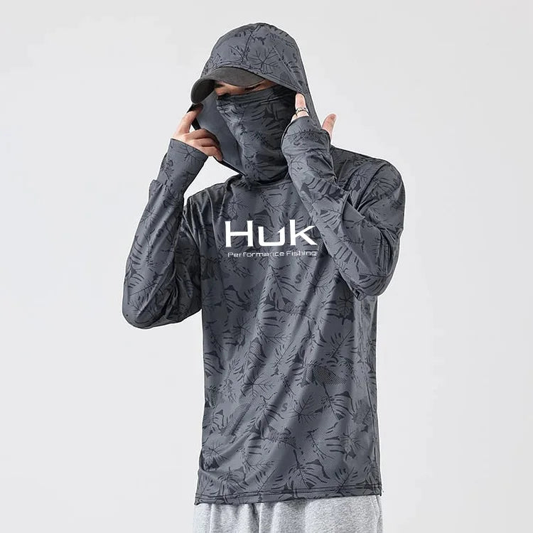 Men's UV Protection Fishing Hoodie – Lightweight Outdoor Hooded Sweatshirt