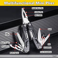 Pocket Mini Multi-Tool Pliers – Folding Knife, Screwdriver, Opener & Nail File | EDC