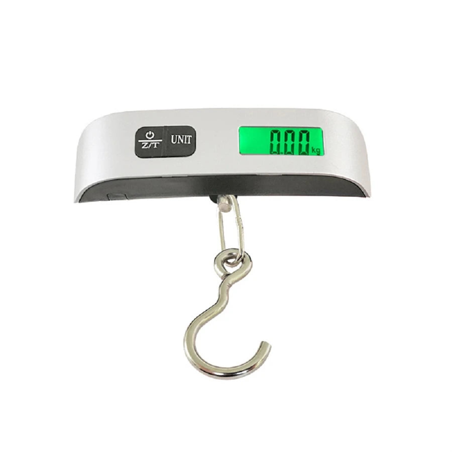 Portable Digital Luggage Scale — 50kg/110lb LCD Hanging Travel Scale