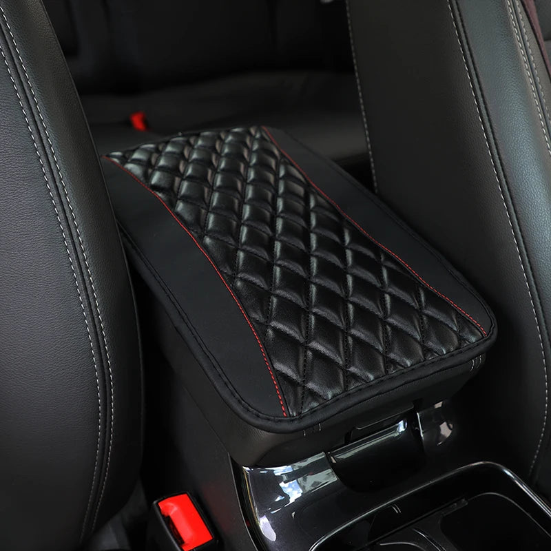 PU Leather Car Armrest Cover Mat – Universal Fit, Waterproof & Non-Slip