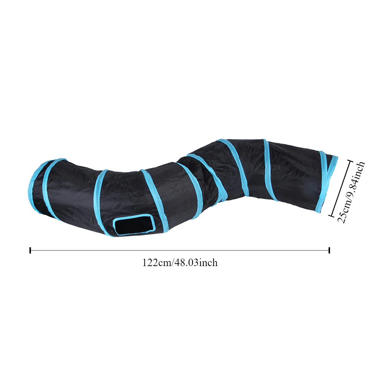 Foldable Cat Tunnel Tube Toy – Collapsible Interactive Play Tunnel for Cats, Kittens & Rabbits