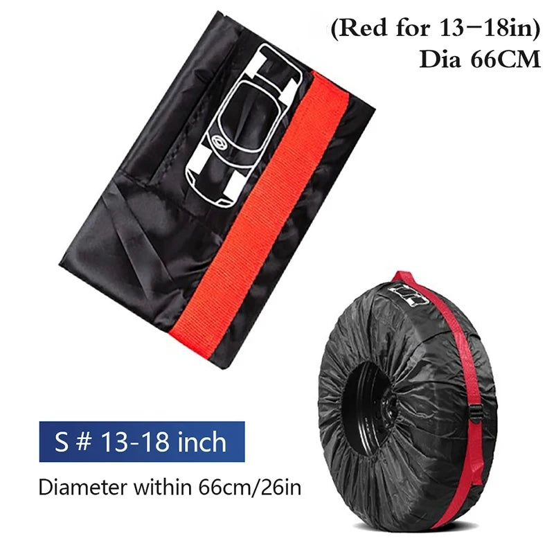 Universal Spare Tire Cover & Storage Bag – Dustproof, Waterproof, 16–20 Inch