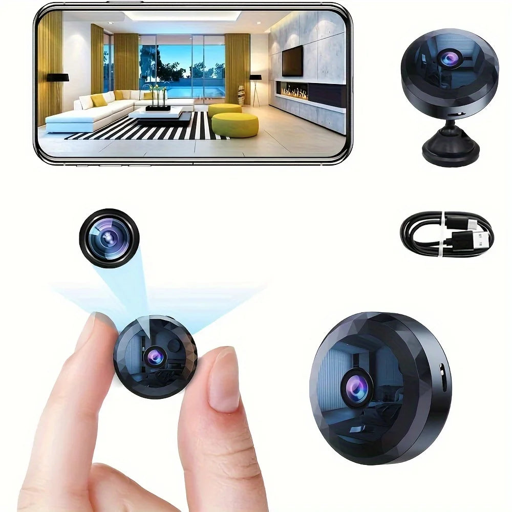 Mini WiFi Security Camera – 1080P Night Vision, Motion Detection & App Control