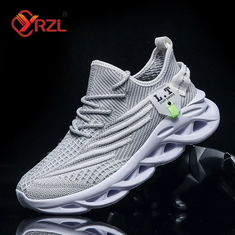 Zapatillas de running de malla transpirable para hombre | Zapatos informales ligeros con absorción de impactos