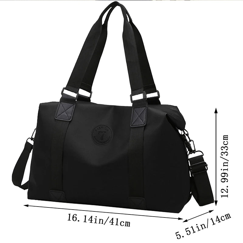 Chic Emblem Nylon Duffle Bag