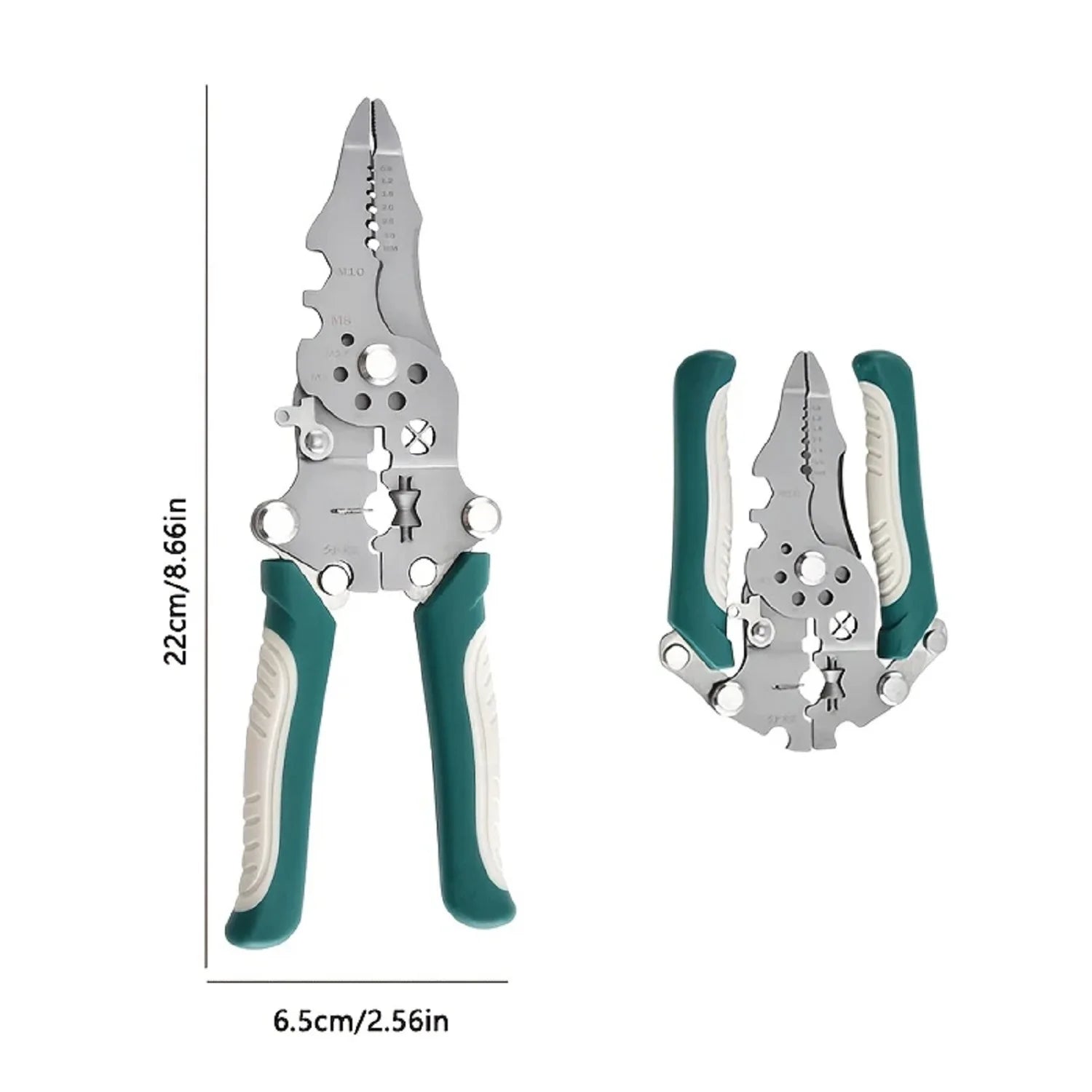 Foldable 18-in-1 Wire Stripping & Crimping Pliers – Electrician Multi-Tool