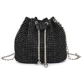 Sparkling Rhinestone Drawstring Bucket Purse — Crossbody Bag for Women