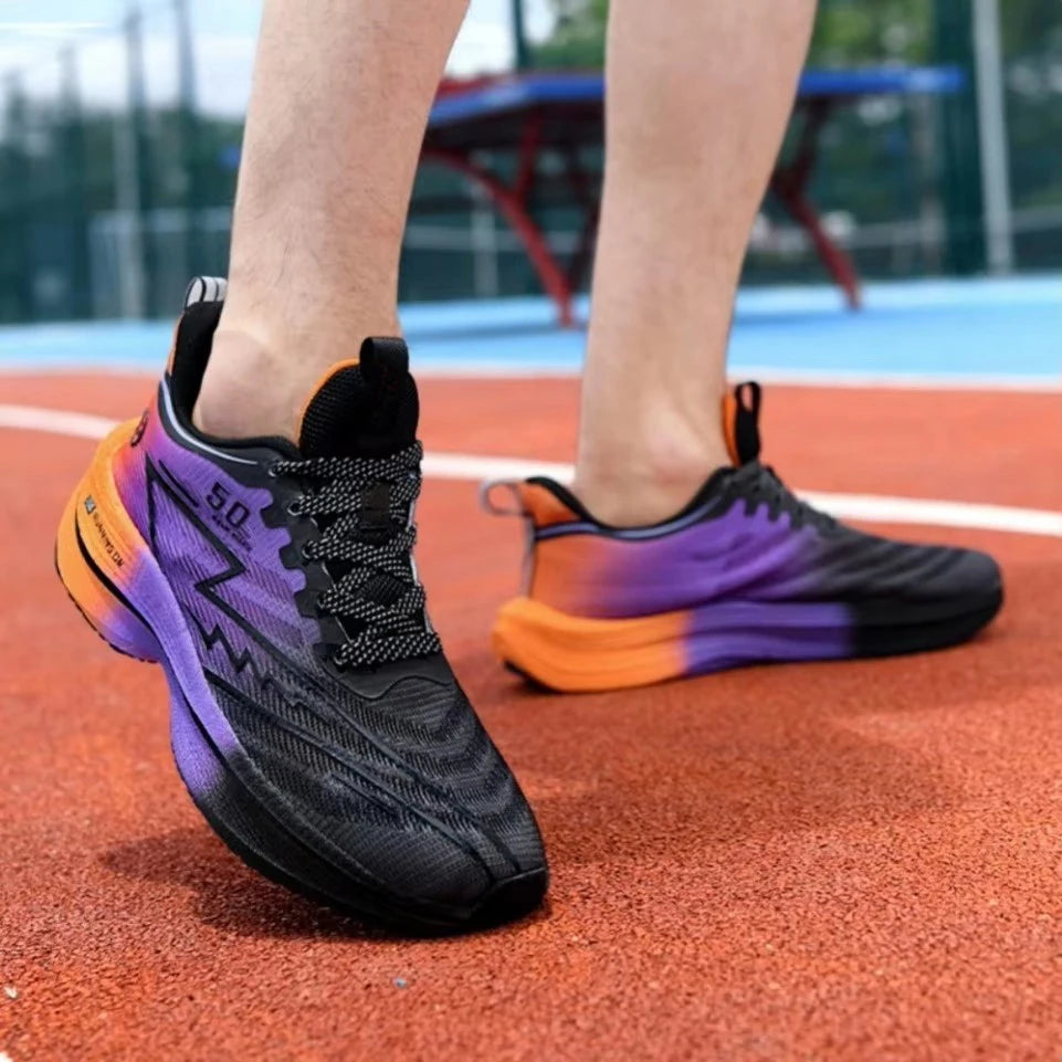 Zapatillas de Running de Hombre con Placa de Carbono | Zapatillas Unisex Antideslizantes con Amortiguación Suave
