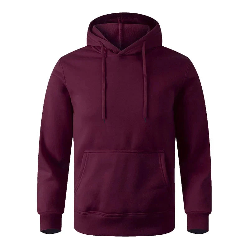 Unisex Minimalist Pullover Hoodie – Casual Fleece Sweatshirt for Men & Women