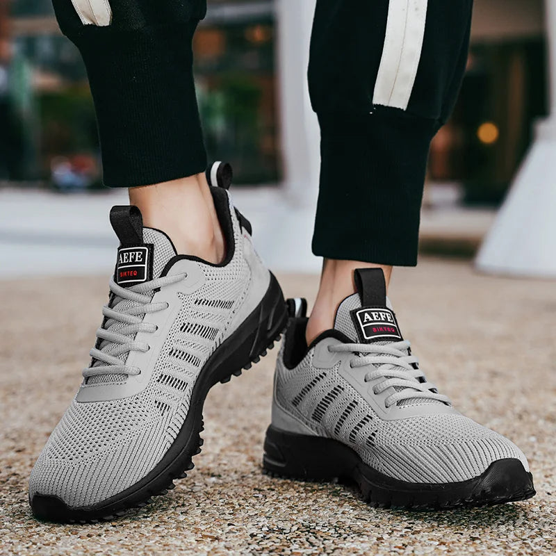 Zapatillas de running transpirables de malla para hombre | Zapatillas deportivas ligeras para exteriores