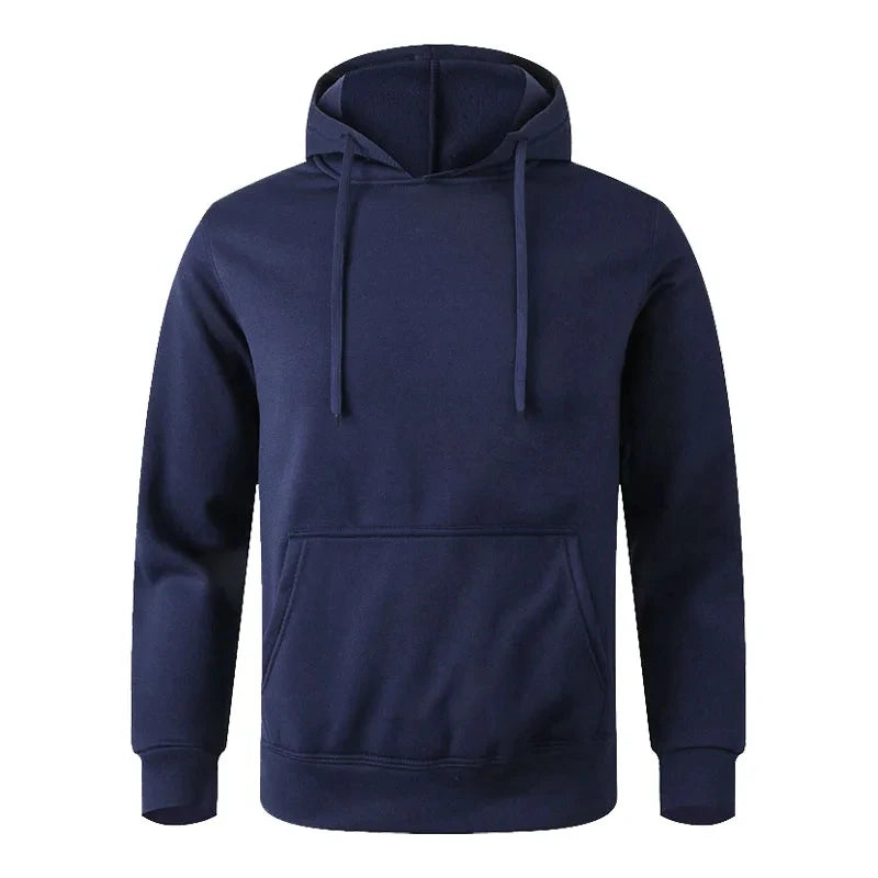 Unisex Minimalist Pullover Hoodie – Casual Fleece Sweatshirt for Men & Women