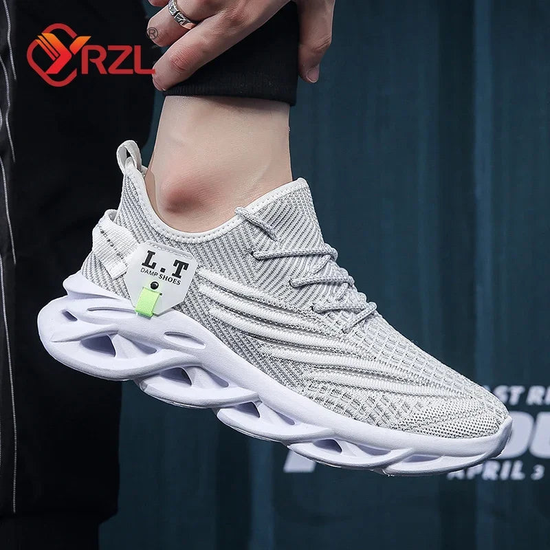 Zapatillas de running de malla transpirable para hombre | Zapatos informales ligeros con absorción de impactos