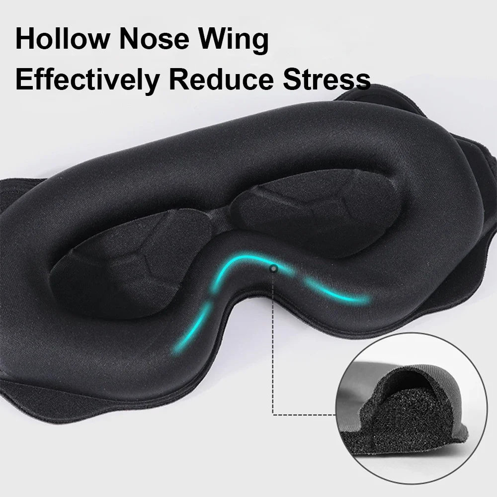 3D Contour Sleep Mask – Soft Padded Blackout Eye Mask
